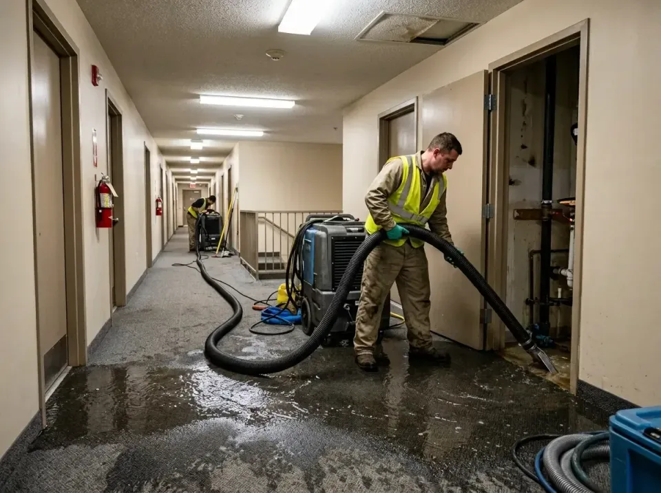 multi-unit-apartment-hallway-f-005 — frequently asked questions, Emergency Burst Pipe Water Extraction & Removal in Sugar Gr…